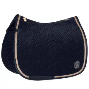 Zadeldek Eskadron Velvet Emblem Navy