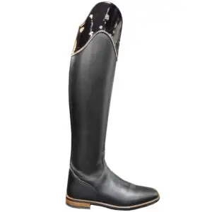 Cavallo rijlaars Insignis Slim Lak met Strass zwart