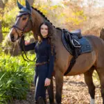 Sfeerfoto zadeldek LeMieux Loire Petrol