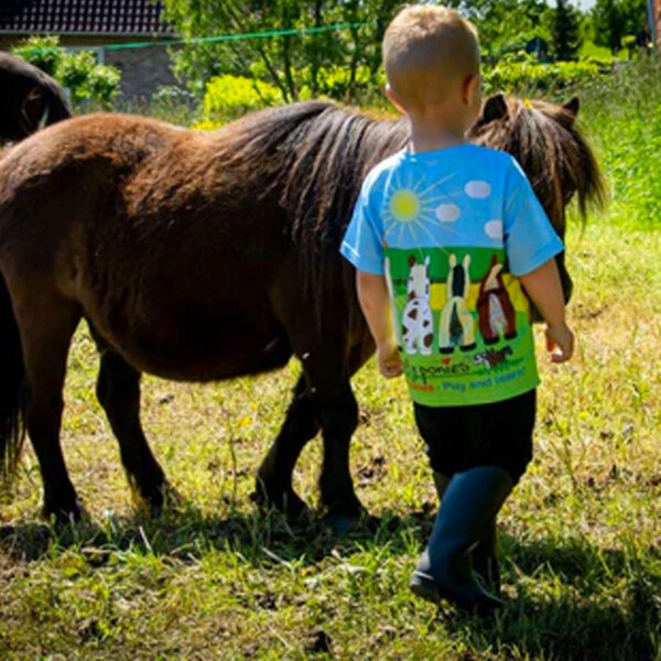Achterzijde sfeerfoto shirt Crafty Ponies