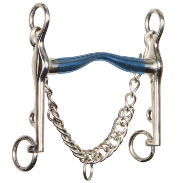 Harry's Horse Dressuurstang Optimum Sweet Iron 16 mm Blauw/Zilver