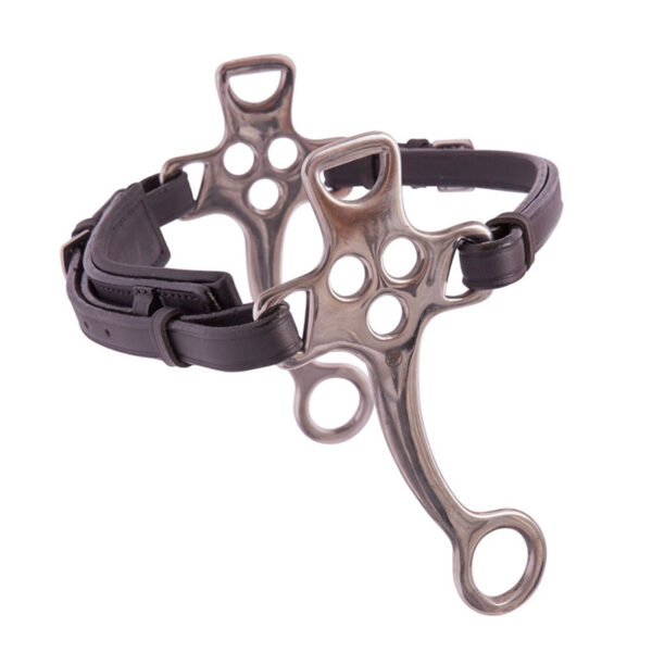 BR Hackamore Leder Zwart