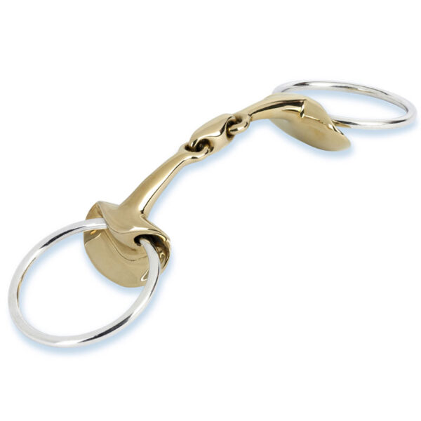 Stubben Dubbel Gebroken Golden Wings Trens Sweet Koper 14 mm . - Afbeelding 2