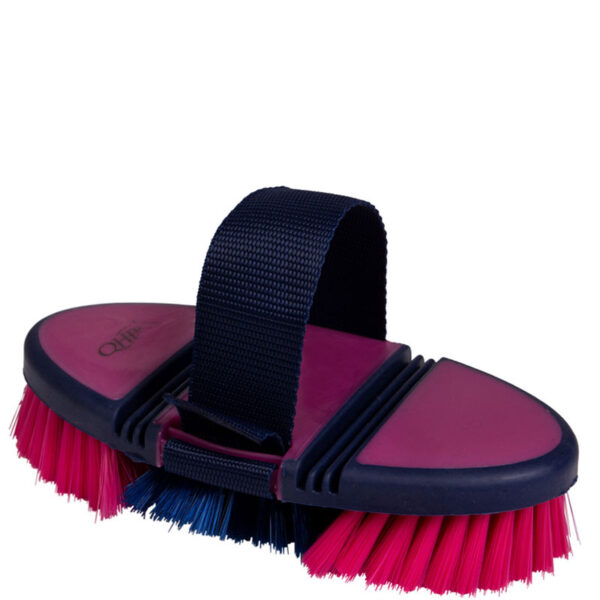 QHP Zachte Borstel Flexible Fuchsia/Navy