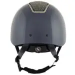 BR rijhelm Omega Glamourous Glossy Navy/Gunmetal achterzijde