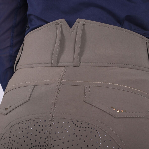 QHP Rijbroek Tara Full Grip Olijf - Afbeelding 3