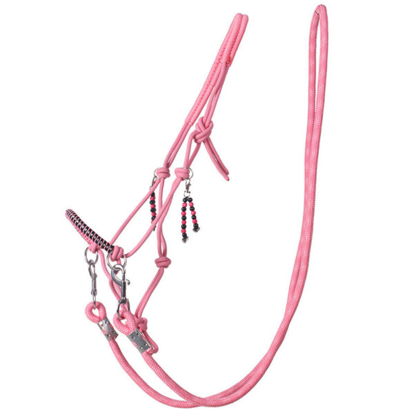 Touwhalster set QHP Liberty flamingo pink