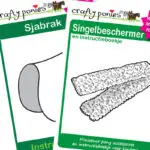 Instructiesboekjes Crafty Ponies zadeldek met singelhoes Wit gekleurd gestipt