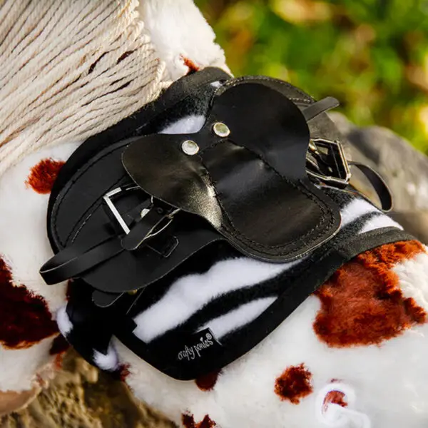 Bovenaanzicht Crafty Ponies dekje met singelhoes Zebra