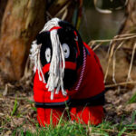 Vooraanzicht Crafty Ponies fleecedeken set rood
