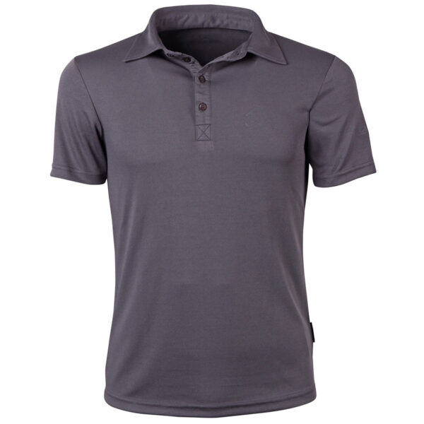 Harry's Horse poloshirt Liciano Heren Antraciet voorzijde