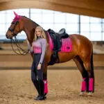 Sfeerfoto LeMieux zadeldek Spectrum Grey Watermelon