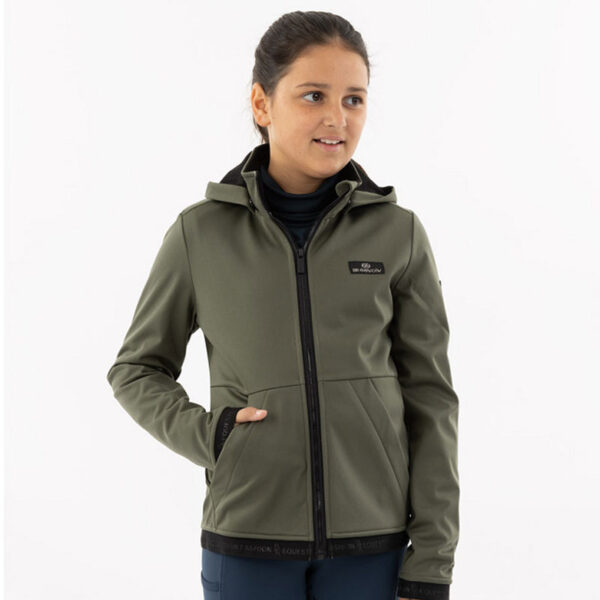 BR Softshell Jas Flora Kids Beetle voorzijde