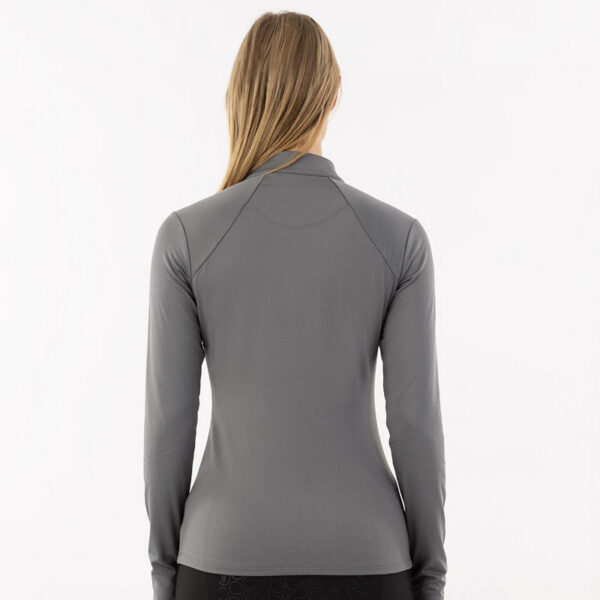 Achterzijde BR zip pullover Franka Quiet Shade