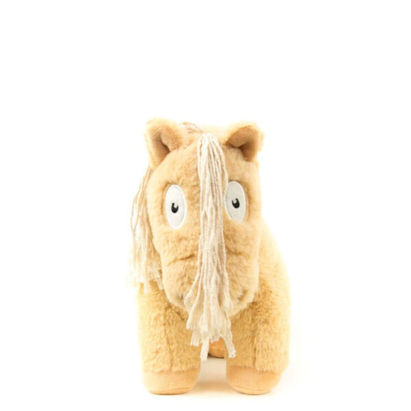 Voorzijde Crafty Ponies Palomino veulen paardenknuffel