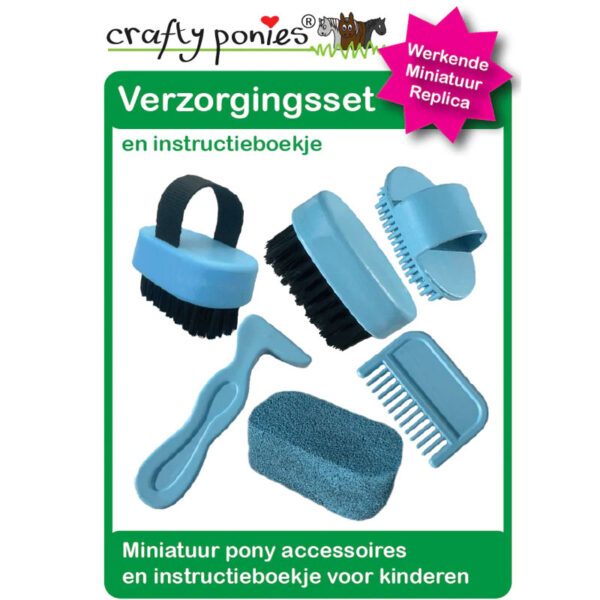 Close up instructieboekje Crafty Ponies Poetsset / Verzorgingsset