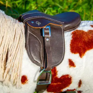 Crafty Ponies Premium zadel donkerbruin