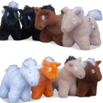 Verzamelfoto Sleutelhangers Crafty Ponies beige/wit Palomino