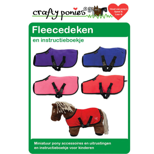 Crafty Ponies veulendeken instructieboekje babyblauw Ster