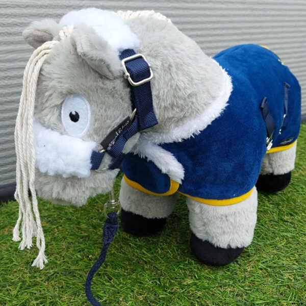 Lifestyle foto Crafty Ponies luxe dekenset Blauw