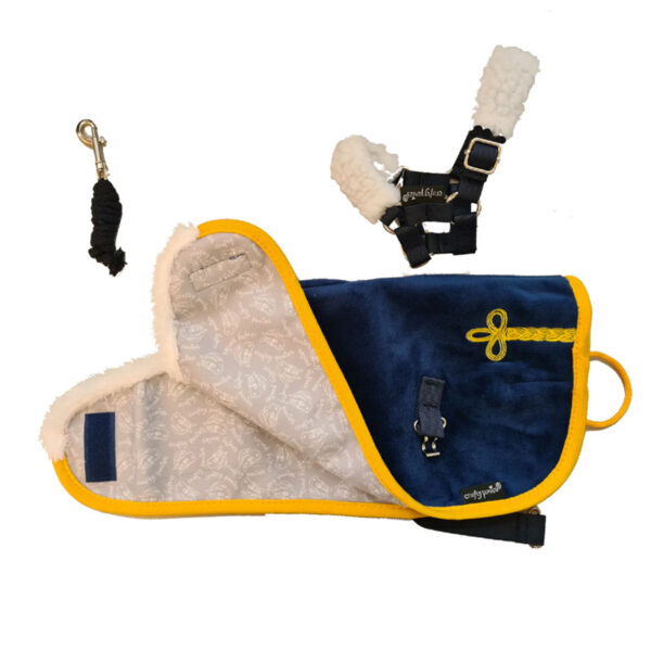 Crafty Ponies luxe dekenset Blauw