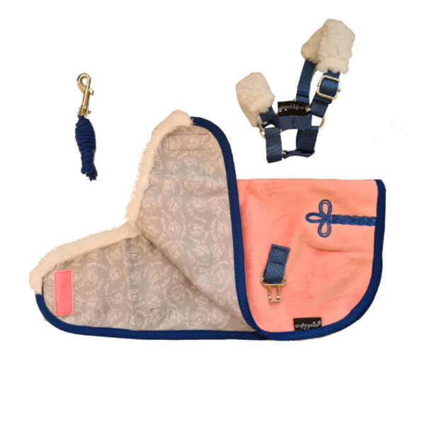 Crafty Ponies luxe dekenset Roze