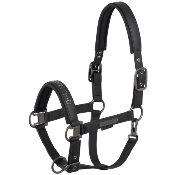 Eskadron Halster Faux Leather Platinum Zwart