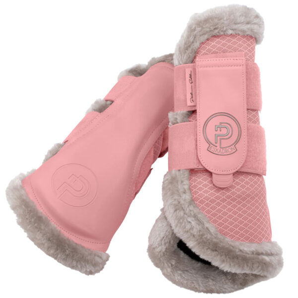 Eskadron Peesbeschermers Mesh Faux Fur Platinum Soft Rouge