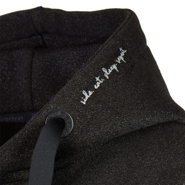 Detail capuchon hoodie Zaza zwart