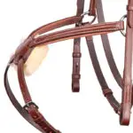 Detail mexicaanse neusriem Harry's Horse hoofdstel mexicaans bruin