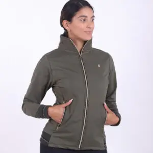 Jas QHP Lieke softshell olijf