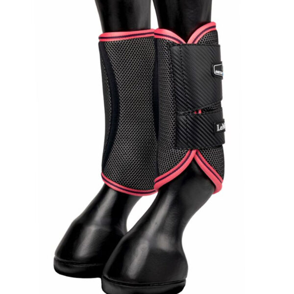 LeMieux Carbon Mesh Wrap Boots Papaya compleet paar