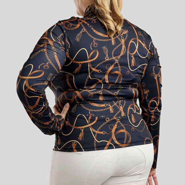 Achterzijde Montar Longsleeve Haily Curve Dark Navy