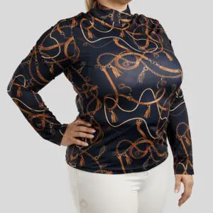 Montar Longsleeve Haily Curve Dark Navy voorzijde