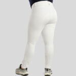 Achterzijde Montar Rijbroek Megan Full Grip Curve Wit