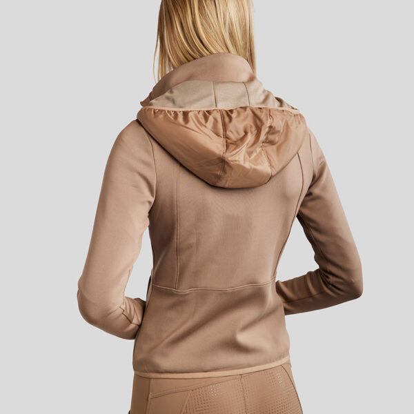 Achterzijde Montar Vest MoFlora latte/rosegoud