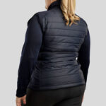 Achterzijde bodywarmer Montar Emma Curve dark navy