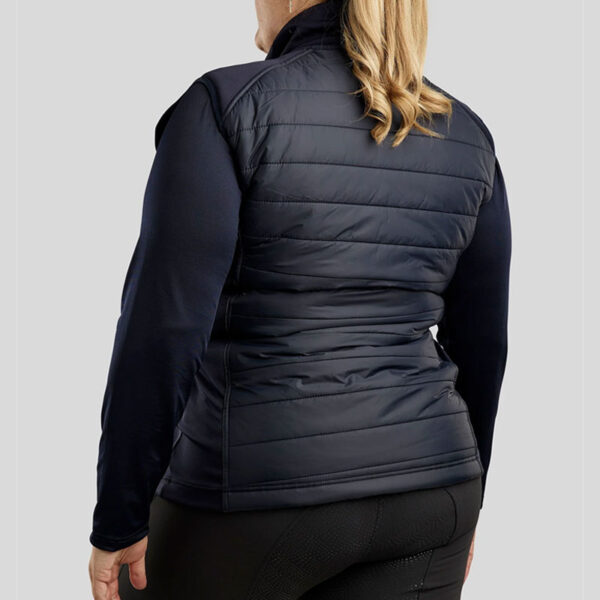 Achterzijde bodywarmer Montar Emma Curve dark navy