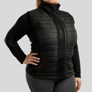 Montar bodywarmer Emma Curve zwart voorzijde