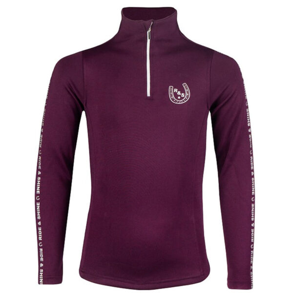 Red Horse trainingsshirt Miya Kids paars/zilver voorzijde