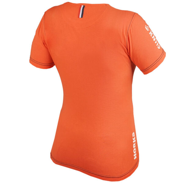 KNHS t-shirt oranje 2020 kinderen achterzijde