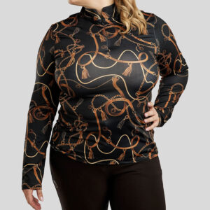 Montar Longsleeve Haily Curve Zwart voorzijde