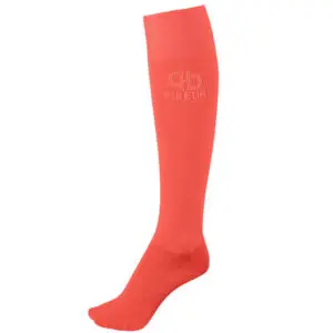 Paardrijsokken Pikeur Studs Gold Coral Red