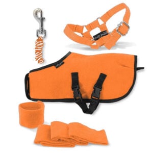 Crafty Ponies Fleecedecken-Set, Orange