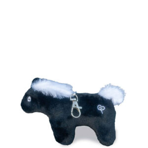 Crafty Ponies Keyring Black/White