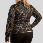 Achterzijde Montar Longsleeve Haily Curve Zwart