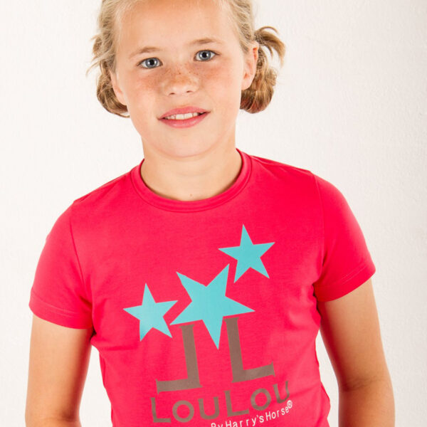 Harry's Horse T-shirt LouLou Kids Raspberry - Afbeelding 3