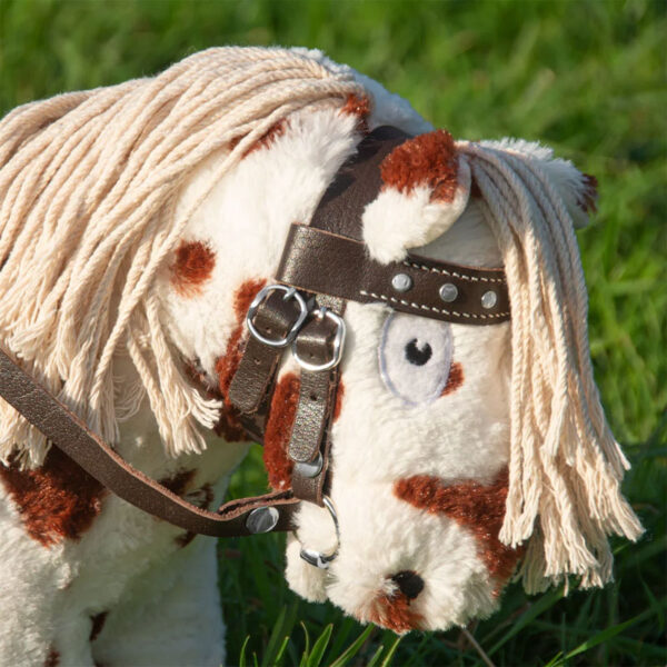 Crafty Ponies Western Hoofdstel leer