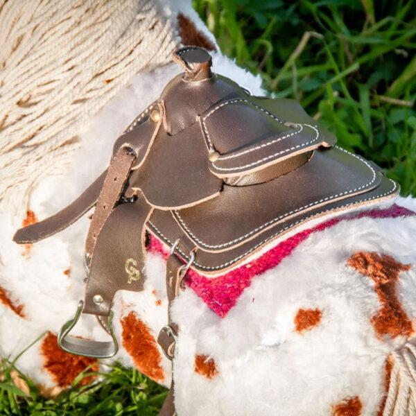 Close up Crafty Ponies Western Zadelpad Roze