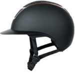 Zijaanzicht Harry's Horse cap Mont Blanc Sparkle zwart rosegoud